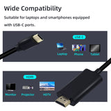 USB 3.1 Type C to HDMI Cable for Mobile Phone/Laptop/PC-Black (AG9310)