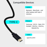 USB 3.1 Type C to HDMI Cable for Mobile Phone/Laptop/PC-Black (AG9310)