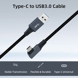 6m 18W Right Angle Type-C to USB3.0 Fast Charging and Date Transfer Cable for Oculus Quest /Quest 2/Oculus  Quest 3/mobile phones/Macbook/Ipad/Type-C Port Devices