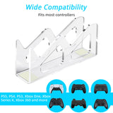 Game Controller Display Stand for PS3/PS4/PS5/Nintendo Switch Pro/Xbox Series X|S Controller - Transparent (HBX-433)
