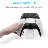 Game Controller Display Stand for PS3/PS4/PS5/Nintendo Switch Pro/Xbox Series X|S Controller - Transparent (HBX-433)
