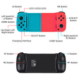 Wireless Mobile Gaming Controller for iOS/Android Mobile Phones/PS3/PS4/Nintendo Switch/Switch OLED/PC - Blue/Red (BSP-D3)