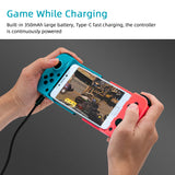 Wireless Mobile Gaming Controller for iOS/Android Mobile Phones/PS3/PS4/Nintendo Switch/Switch OLED/PC - Blue/Red (BSP-D3)