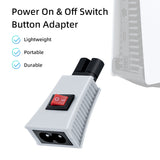 On/Off Power Switch Button Adapter for PS5/PS4/PS3/Xbox Series X Console - White (JYS-P5150)