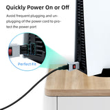 On/Off Power Switch Button Adapter for PS5/PS4/PS3/Xbox Series X Console - White (JYS-P5150)