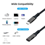 2M USB 3.2 10Gbps Type-C Extension Cable for Nintendo Switch/Oculus Quest/Laptop