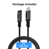 2M USB 3.2 10Gbps Type-C Extension Cable for Nintendo Switch/Oculus Quest/Laptop