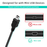 1 Meter USB to mini USB Power Charge Cable for PS3 Controller/Mini Port Device - Black