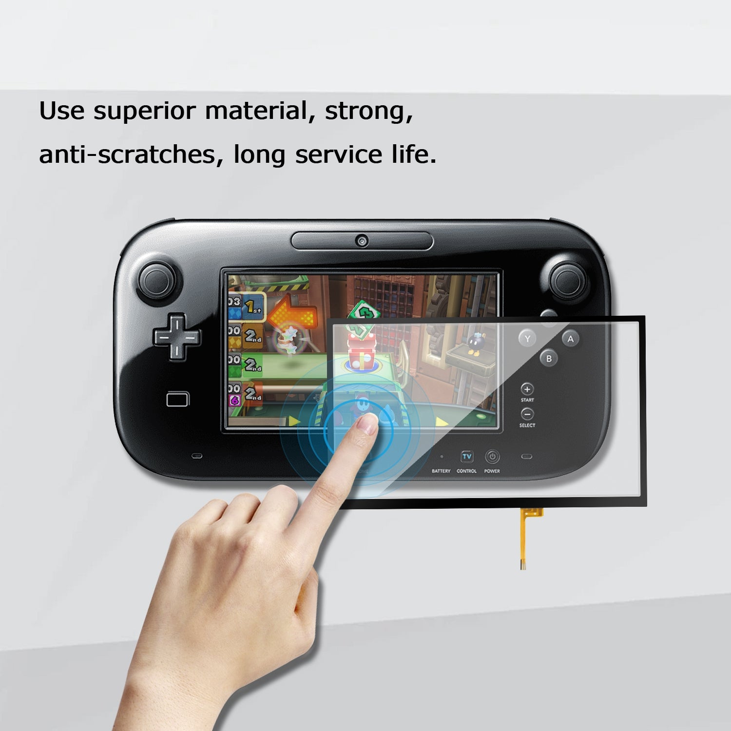 ウィユー　コントローラ OEM Full Set Replacement Button for Nintendo Wii U Gamepad