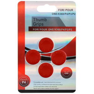 Silicon Analog Thumb Set for XBox One 360/ PS3 & PS4 Controller Red