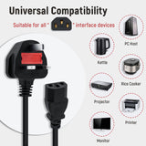 1.2M Power Supply Socket Cable for Xbox One - UK Plug