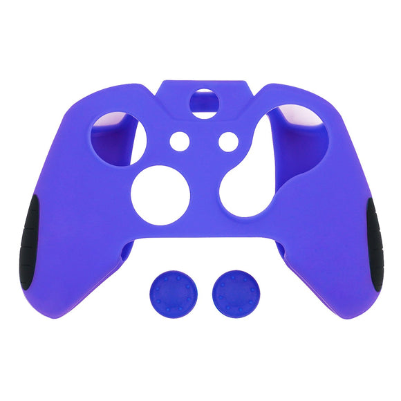 Anti-Slip Protective Silicone Cover with Thumb Caps for Xbox One Controller Blue