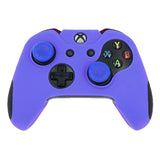 Anti-Slip Protective Silicone Cover with Thumb Caps for Xbox One Controller Blue