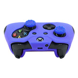 Anti-Slip Protective Silicone Cover with Thumb Caps for Xbox One Controller Blue