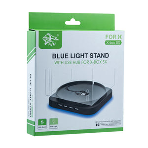 Blue Light Vertical Stand with 4-Port USB2.0 HUB for Xbox Series X (KJH-XSX-006)
