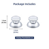 Aluminum Alloy Analog Thumbstick for XBox One Controller Silver