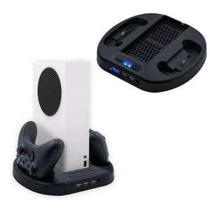 Vertical Cooling Stand with Dual Controller Charger for Xbox Series S (KJH-XSS-002)