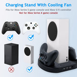 Vertical Cooling Stand with Dual Controller Charger for Xbox Series S (KJH-XSS-002)