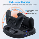 Vertical Cooling Stand with Dual Controller Charger for Xbox Series S (KJH-XSS-002)